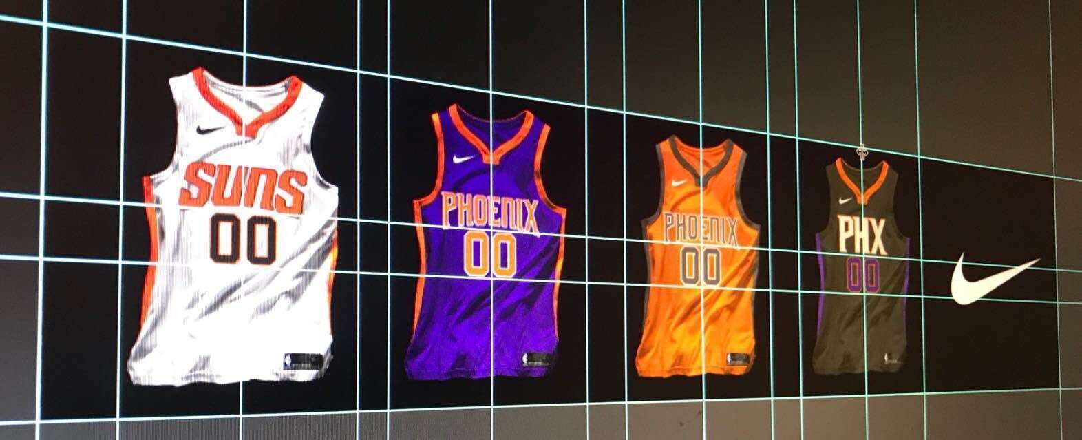 Leak of the Suns new jerseys with Nike 